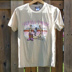 BEAUTIFUL Shania Twain t-shirt BNWOT Horseshoe Western Horses Equestrian Boots